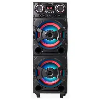 Caixa de som amplificada amvox aca 1003 furacão com bluetooth, rádio fm, entrada usb e função power x - 1000w