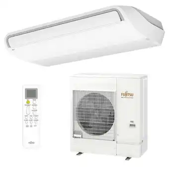 Ar condicionado split teto inverter fujitsu quente e frio 45000 btus abbh45krta 220v