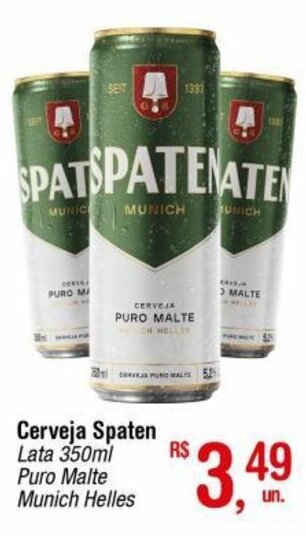 Fort Atacadista Cerveja Spaten 350ml oferta