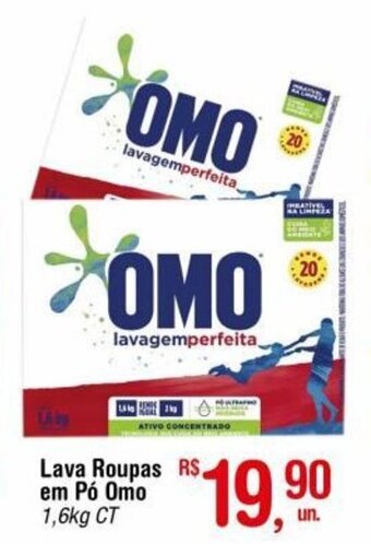 Fort Atacadista Lava roupas em Po Omo 1.6kg oferta