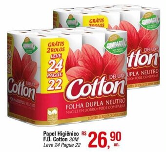 Fort Atacadista Papel Higiénico F.D Cotton 30m oferta
