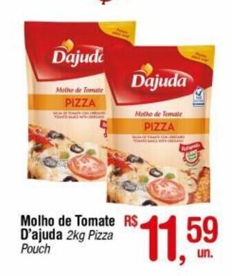 Fort Atacadista Molho de Tomate D'ajuda 2kg oferta