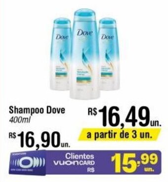 Fort Atacadista Shampoo Dove 400ml oferta