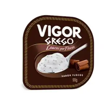 Iogurte grego loucos por flocos sabor flocos vigor 90g