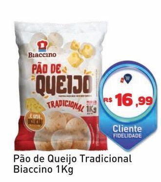 Tonin Superatacado Pão de queijo tradicional biaccino 1kg oferta