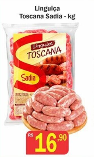 Supermercados Pedroso Linguica Toscana Sadia 1kg oferta