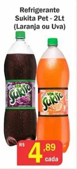 Refrigerante Sukita pet 2L (laranja ou Uva)