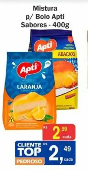 Supermercados Pedroso Mistura p/ Bolo Apti Sabores 400g oferta
