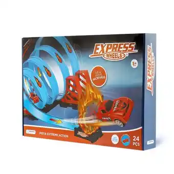 Pista de corrida extreme action com 4 loop e carrinho multikids - br1019