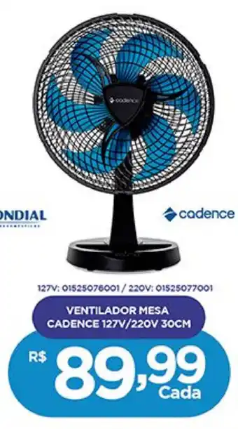 Freitas Varejo Ventilador Mesa Cadence 127v/220v 30cm oferta