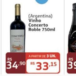 Royal Supermercados Vinho oferta
