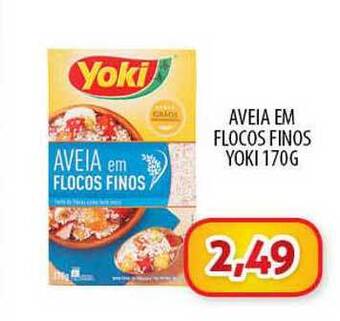Aveia Em Flocos Finos Yoki 170g