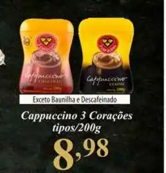 Cappunccino 3 Corações Tipos 200g