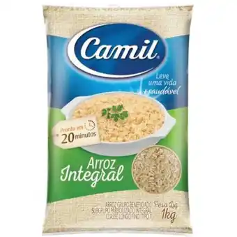 Atacadão Arroz integral tipo 1 pacote 1kg - camil oferta