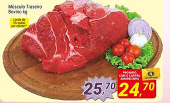 Amarelinha supermercados Musculo Traseiro Bovino 1kg oferta