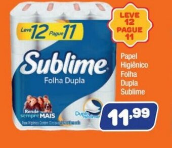 Costazul Supermercados Papel Higiénico Folha Dupla Sublime oferta