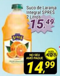 Suco de Laranja Integral Spres 2L
