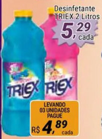 Amarelinha supermercados Desinfetante Triex 2L oferta