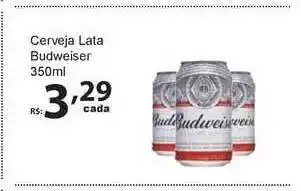 Super Luna Cerveja Lata Budweiser 350ml oferta