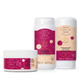 O Boticário Combo beijinho: shampoo 250ml + máscara 250ml + condicionador 250ml oferta