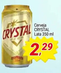 Amarelinha supermercados Cerveja Crystal Lata 350ml oferta