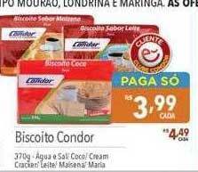 Supermercados Condor Biscoito condor oferta