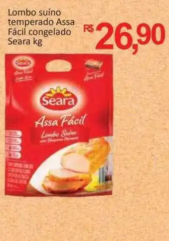 Supermercados Savegnago Lombo suino temperado assa fácil congelado seara kg oferta