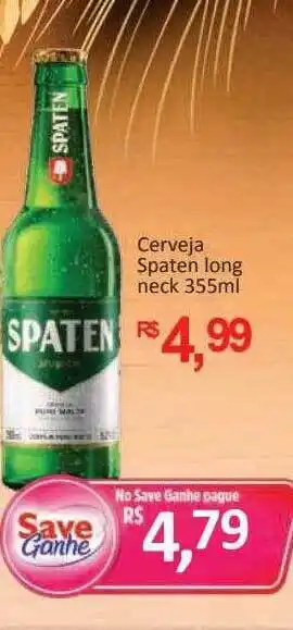 Supermercados Savegnago Cerveja spaten long neck oferta