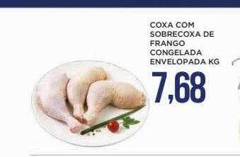 Coxa com sobrecoxa de frango congelada envelopada kg