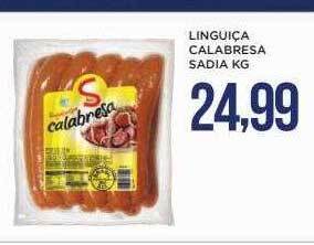 Apoio Mineiro Linguiça calabresa sadia kg oferta