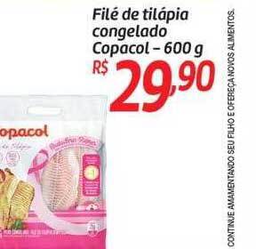 Comper Filé de tilápia congelado copacol oferta