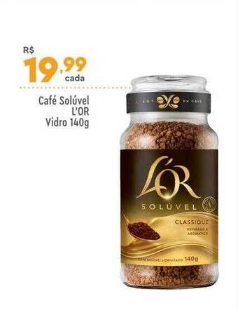 Supper Rissul Café solúvel l'or vidro oferta