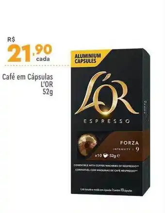 Café em cápsulas l'or 52g