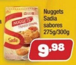 Costazul Supermercados Nuggets Sadia Sabores 275g/300g oferta