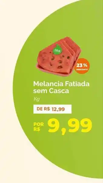 Melancia fatiada sem casca kg