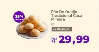 Oba Hortifruti Pão de queijo tradicional casa mineira kg 25% desconto oferta