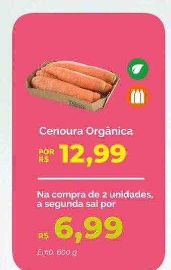 Oba Hortifruti Cenoura orgânica oferta