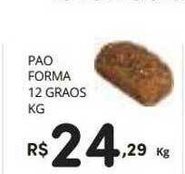 Supermercado Vitorino Pao forma 12 graos oferta