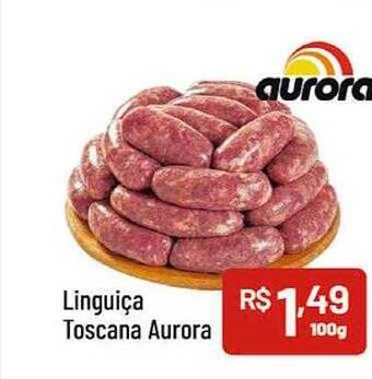 Supermercados Goes Linguiça toscana aurora oferta