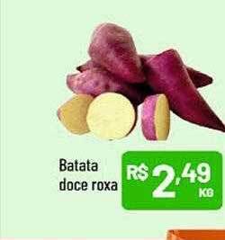 Supermercados Goes Batata doce roxa oferta