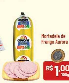Supermercados Goes Mortadela de frango aurora oferta