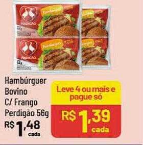 Supermercados Goes Hambúrguer bovino c frango perdigão oferta