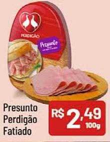 Presunto perdigão fatiado