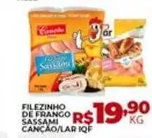 Supermercados Myatã Filezinho de frango sassami canção lar iqf oferta