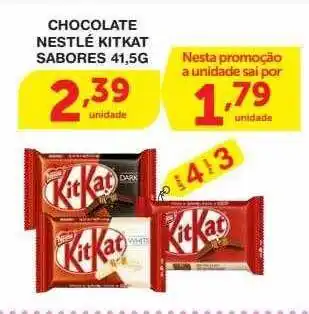 Roldão Chocolate nestlé kitkat sabores oferta