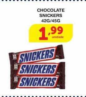 Roldão Chocolate snickers oferta