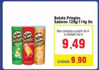 Batata pringles sabores