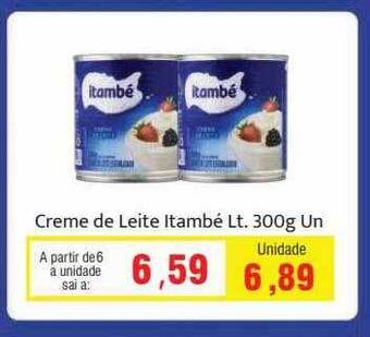 Spani Atacadista Creme de leite itambé oferta