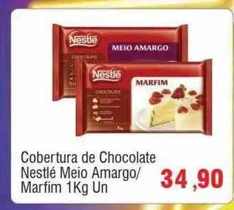 Spani Atacadista Cobertura de chocolate nestlé meio amargo marfim 1kg oferta