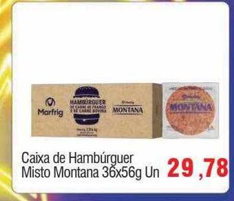 Spani Atacadista Caixa de hambúrguer misto montana oferta